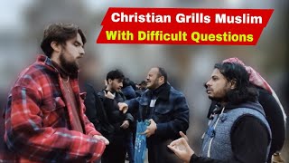 Christian Grills Muslim With Difficult Questions AlYamani And Christian Speakers Corner Sam Dawah [upl. by Terrej]