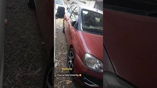 Toyota Liva Etios Red To Black Colour Convert automobile carpainting shorts [upl. by Charley]