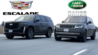 Heres Why Range Rover LWB Might Be a Better Choice Over Cadillac Escalade Platinum 3Row SUV Fight [upl. by Meletius]