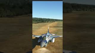 F 16 Takeoff From Dirt Runway [upl. by Laddie783]