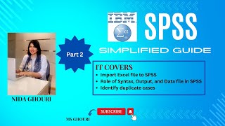 SPSS Part 2  Data Syntax and Output  Find duplicates [upl. by Ardna]