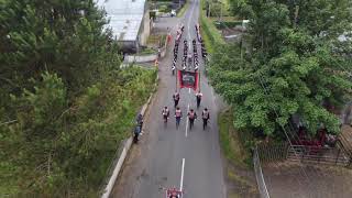 Kellswater Flute Band  aerial footage Pt1 [upl. by Siuqaj8]