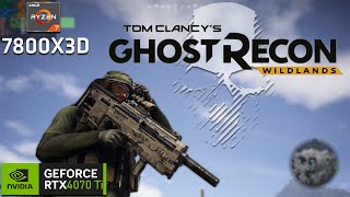 Ghost Recon Wildlands  RYZEN 7 7800X3D  RTX 4070 Ti  1440p Max Settings [upl. by Taam]