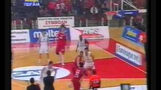 Olympiakos vs PAO 9275 Euroleague 2002 [upl. by Arekat]