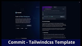 Best Tailwind CSS Website Template  Cool theme and design with tailwindcss  FREE Templates [upl. by Oetam]