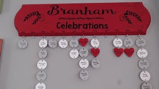 DIY Family Celebrations Wood Sign February 2019 [upl. by Leanora]