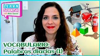 VOCABULARIO Palabras diarias 1 CON SUBTÍTULOS en español  María Español [upl. by Sibyl]