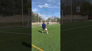 Diferentes ÁNGULOS 🧤📐Reto de PORTERO🧤⚽️ shorts viralvideo football soccer goalkeeper [upl. by Nogam]