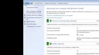 windows 7 firewall tutorial part 1 [upl. by Hesler487]