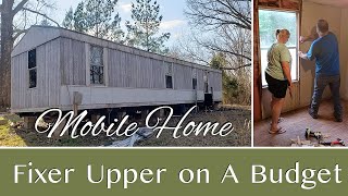 Mobile Home Makeover  Single Wide Remodel  Fixer Upper On A Budget [upl. by Eseer358]