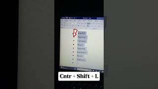 Short trick for Ms word😉😉 knowledge shortsvideo [upl. by Mackay]