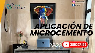 APLICACIÓN DE MICROCEMENTO EN MURO [upl. by Giorgi]