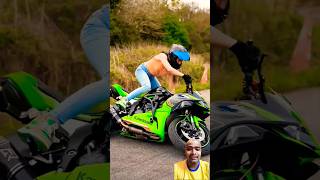 How to lift up your bike moto stunt kawasaki dafy michelin [upl. by Yrrat904]