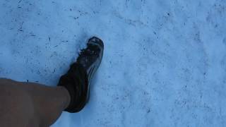 Kicking steps into hard amp steep snowfields [upl. by Endo]