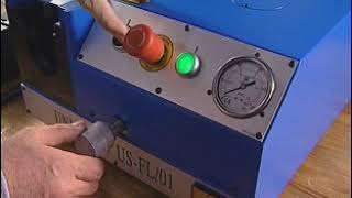 FLARING AND PREASSEMBLING MACHINE UNISPEED USFL01 [upl. by Assille]