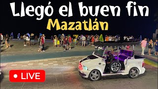 Mazatlán por la noche de buen fin así se encuentra el malecón [upl. by Galan452]