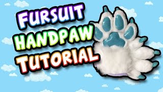 Fursuit Handpaw Tutorial  PATTERN [upl. by Yleen]