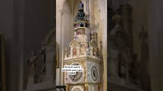 things to do in Lyon  oldest clock France lhorloge astronomique cathedralesaintjean old clock [upl. by Volny225]