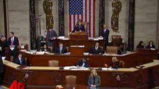 House Passes Obamas Economic Stimulus Bill [upl. by Nwahsid]