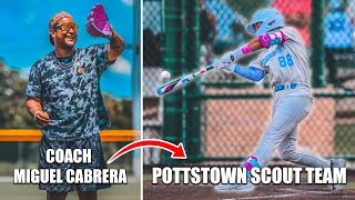 Pottstown Scout Team Hits 10 HOME RUNS in ONE GAME And Gets Coached By Miguel Cabrera [upl. by Yduj]