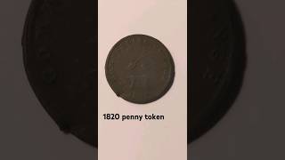 metal detecting 1820 upper Canada penny token metaldetecting coin short token [upl. by Eaver899]