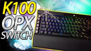 Corsair is BACK K100 RGB Gaming Keyboard Review  OPX Switch Sound Test [upl. by Nylodnew]