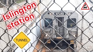 TTC subway train going into tunnel near Islington station in Toronto [upl. by Rhu231]