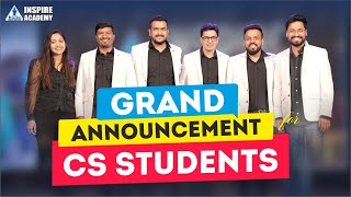 GRAND ANNOUNCEMENT FOR CS STUDENT  BY TEAM INSPIRE [upl. by Ennayr]