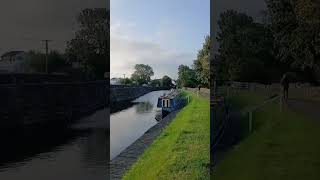 Narrowboat Striding Edge moored up at Greenberfield moorings on Leeds and Liverpool canal canal [upl. by Irianat330]