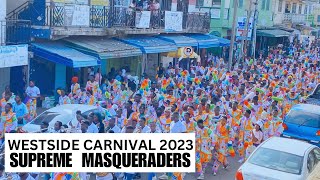 Supreme Masqueraders 26th December Massive Westside Carnival 2023 Street Performance [upl. by Eryt]