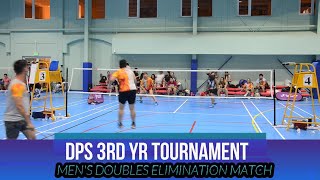 DPS 3RD TOURNAMENT MENS DOUBLES MATCH ELIMINATION ROUND DARREN amp AISH VS OWAIS amp JONET [upl. by Galatia]