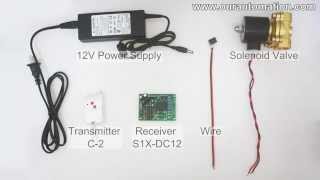 How to Remote Control DC12V Solenoid Valve [upl. by Atalayah]