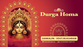 Durga Homa  09 Nov 2024  Live From VDS Bangalore Ashram [upl. by Refitsirhc]