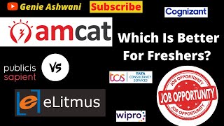 Amcat or eLitmus Which Is Better For Freshers  Amcat vs eLitmus Job Opportunity  My Experience [upl. by Rossen]