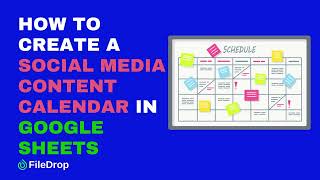 How to Create a Social Media Content Calendar in Google Sheets [upl. by Manda799]