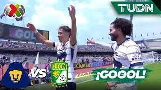 ¡DOBLETE DE RUVALCABA GOLEADA DE PUMAS  Pumas 41 León  Liga Mx AP2024  J1  TUDN [upl. by Janaye]