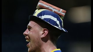 PONTUS JANSSON CELEBRATES WITH LEEDS FANS AT FULL TIME VS PRESTON [upl. by Ynotna]