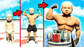 GTA 5  BABY zum STÄRKSTEN BABY der WELT upgraden [upl. by Indyc]