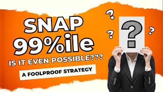 SNAP 99 Percentile Strategy in Telugu Complete Plan to Crack SNAP Exam [upl. by Elyac679]