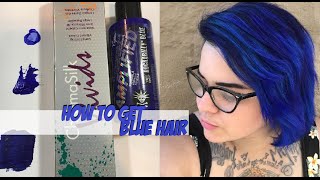 How To Get Blue Hair  Pravana Vivids  Manic Panic [upl. by Akemrej541]