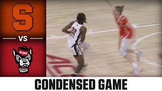 Syracuse vs NC State Condensed Game  202324 ACC Womens Basketball [upl. by Annayak]