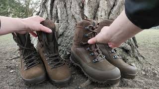 Review Unboxing New Haix Combat Desert High Liability Brown Boots vs Meindl Desert Fox Brown Male [upl. by Oleg]