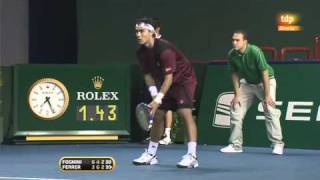 Two amazing lobs in a row by Fabio Fognini [upl. by Ansev]