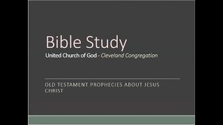 Bible Study  Old Testament Prophecies About Jesus Christ [upl. by Abrahamsen]