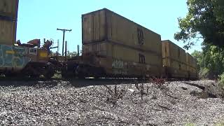 NS 14Z Trash empties  Mixed freight by MP N 282 5 9 1 23 UP AC45CCTE Gevo leads solo [upl. by Wolram]