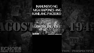 AGOSTO 14 1945  INANUNSYO NG MGA HAPONES ANG KANILANG PAGSUKO philippinehistory youtubeshorts [upl. by Suzy]