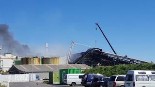 Christchurch fertiliser factory fire [upl. by Bobbye169]