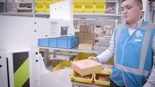 Zebra Fetch Robotics FlexShelf Warehouse Demonstration [upl. by Naimerej]