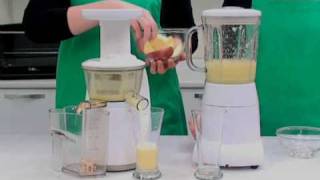 Hurom Slow Juicer vs Blender [upl. by Arvell404]