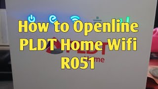 Openline PLDT Home prepaid Wifi R051 [upl. by Edalb620]